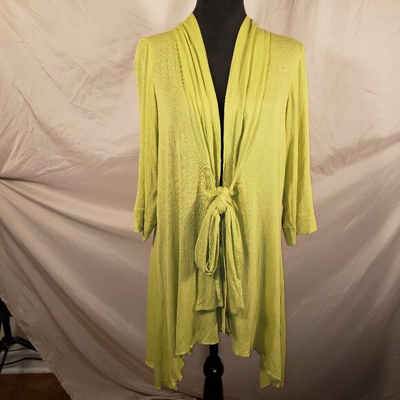 Per Una Lime Green Tie-Front Cardigan - 16 - Picture 1 of 4